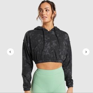 KK Fit Zip-Up Cropped Hoodie